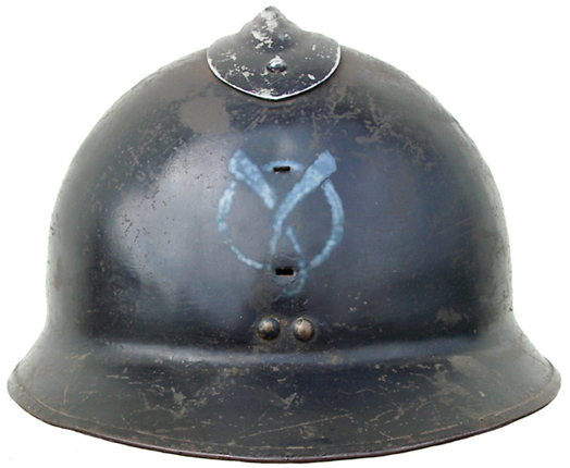 Ancien casque des GRM avec un Gamma de petite taille.