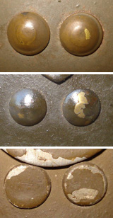 Têtes de rivets (Japy en bas).