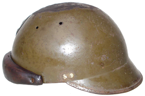 Mle 35 Japy, garde-nuque de 45 mm/150°.