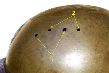 Les deux dispositions des évents d'aération.