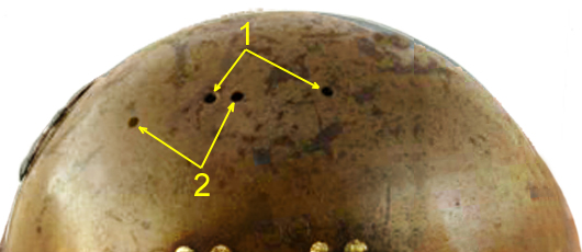 Les deux positions de évents d'aération.