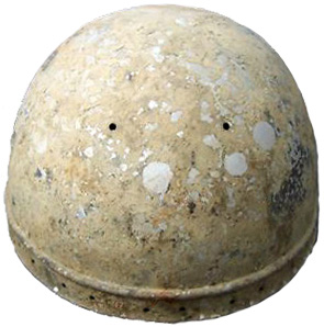 Bombe nue, vue avant. Bombe nue, vue avant.