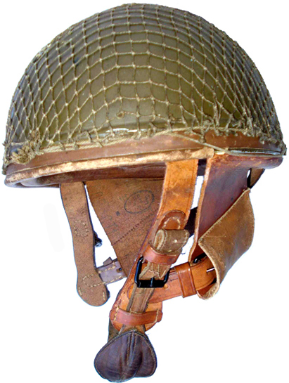 Casque trouvé avec un filet Mle 51. Casque trouvé avec un filet Mle 51.