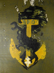 Gros plan de l'insigne 1ère DCEO. Gros plan de l'insigne 1ère DCEO.