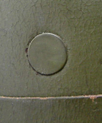 Rivet à tête noyée.