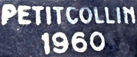 PETITCOLLIN 1960. PETITCOLLIN 1960.