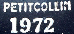 PETITCOLLIN 1972. PETITCOLLIN 1972.