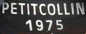 PETITCOLLIN 1975. PETITCOLLIN 1975.