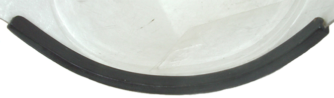 3ème version Gendarmerie: Joint en caoutchouc mousse sans encoche. 3ème version Gendarmerie: Joint en caoutchouc mousse sans encoche.