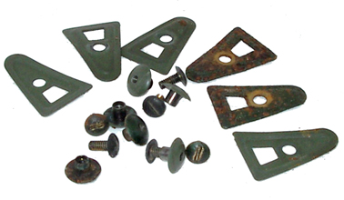 Ensemble des éléments de fixation de la suspension.