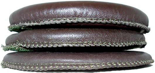 Vue de coté, de bas en haut : cales de 5 mm, 10 mm et 15 mm.