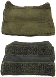 Toile absorbante arrière amovible.