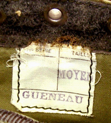 Etiquette de présérie.