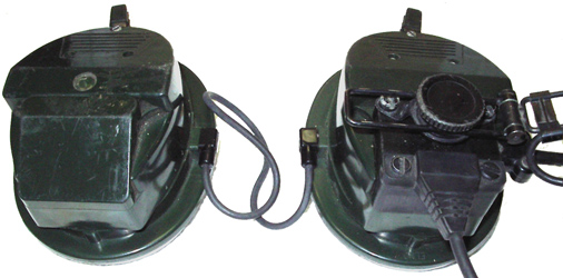 Coquilles antibruit, gauche et droite.