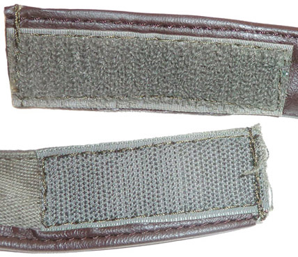 Zone velcro de réglage. Zone velcro de réglage.