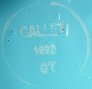 Marquage du fabricant Gallet de 1992, GT. Marquage du fabricant Gallet de 1992, GT.