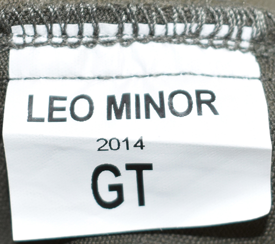 Étiquette fabricant.