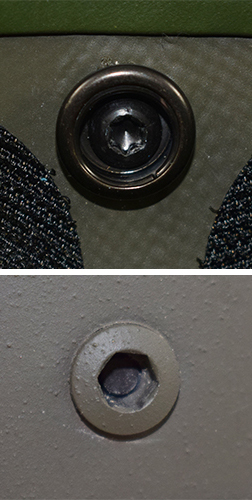 Détails vis et écrou.