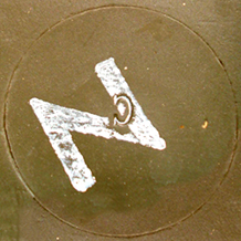 Lettre gravée cerclée, C.