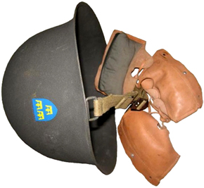 Casque métallique et coiffe M37 non montée.