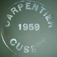 Marquage Carpentier à partir de 1959