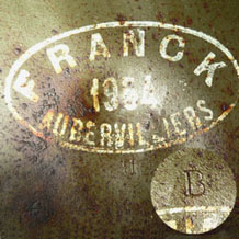 Lettre B estampée, Franck 1954.