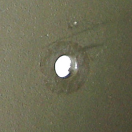 Perforation de 4,2 mm.