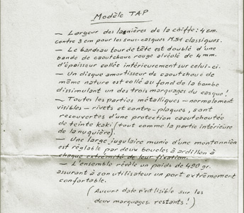 Casque entrainement TAP.