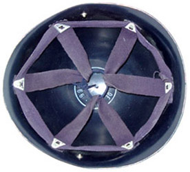 Support de coiffe bleu marine, après 1961.