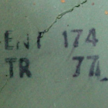 Marquage de reconditionnement ENT 174.