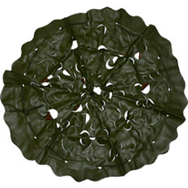 Festonnage léger, face verte.