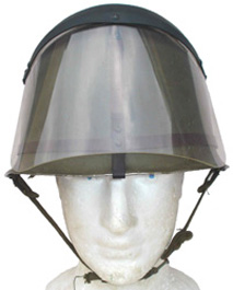 Visière pour servant de lance-flamme.