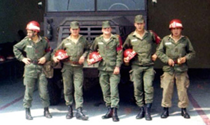 Piquet incendie 15ème RA.