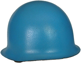 Casque bleu. Casque bleu.