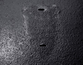 Mortaises réalisées en usine.