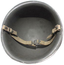 Jugulaire à patelettes fixes.