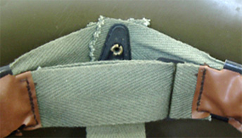 Détail du rivetage et du bandeau.