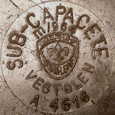 Marquage du sous-casque M964 Portugais.