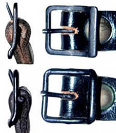 2 types de Boucle à barrette cambrée. 2 types de Boucle à barrette cambrée.