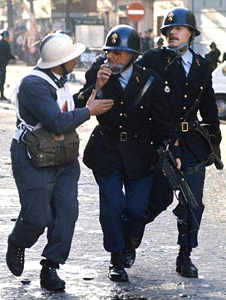 GM blessé au visage. GM blessé au visage.