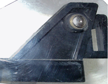 Vue extérieure de l'embase. Vue extérieure de l'embase.