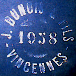 Marquage de la commande de 1958. Marquage de la commande de 1958.