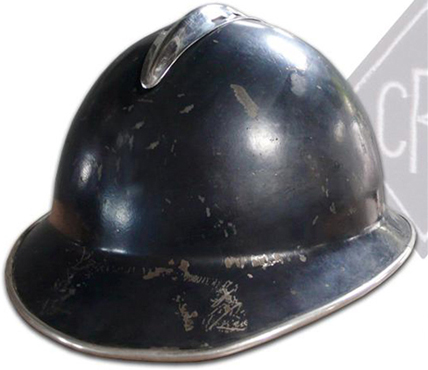 Photo du casque du musée vue en 2011 sur le site Police patrimoine.