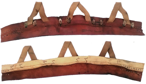 Coiffe 3ème type dépliée, recto et verso.