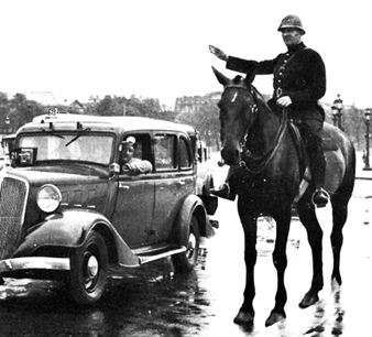 La police montée de la PP.