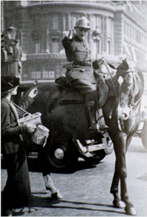 La police montée de la PP.