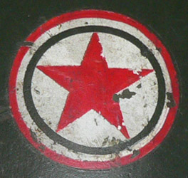 Décalcomanie étoile communiste. Décalcomanie étoile communiste.