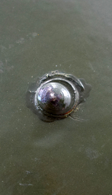 Tête de rivet. Tête de rivet.