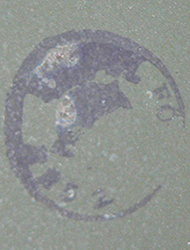 Tampon de r&eacute;ception circulaire.