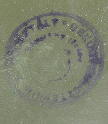 Tampon de r&eacute;ception circulaire.